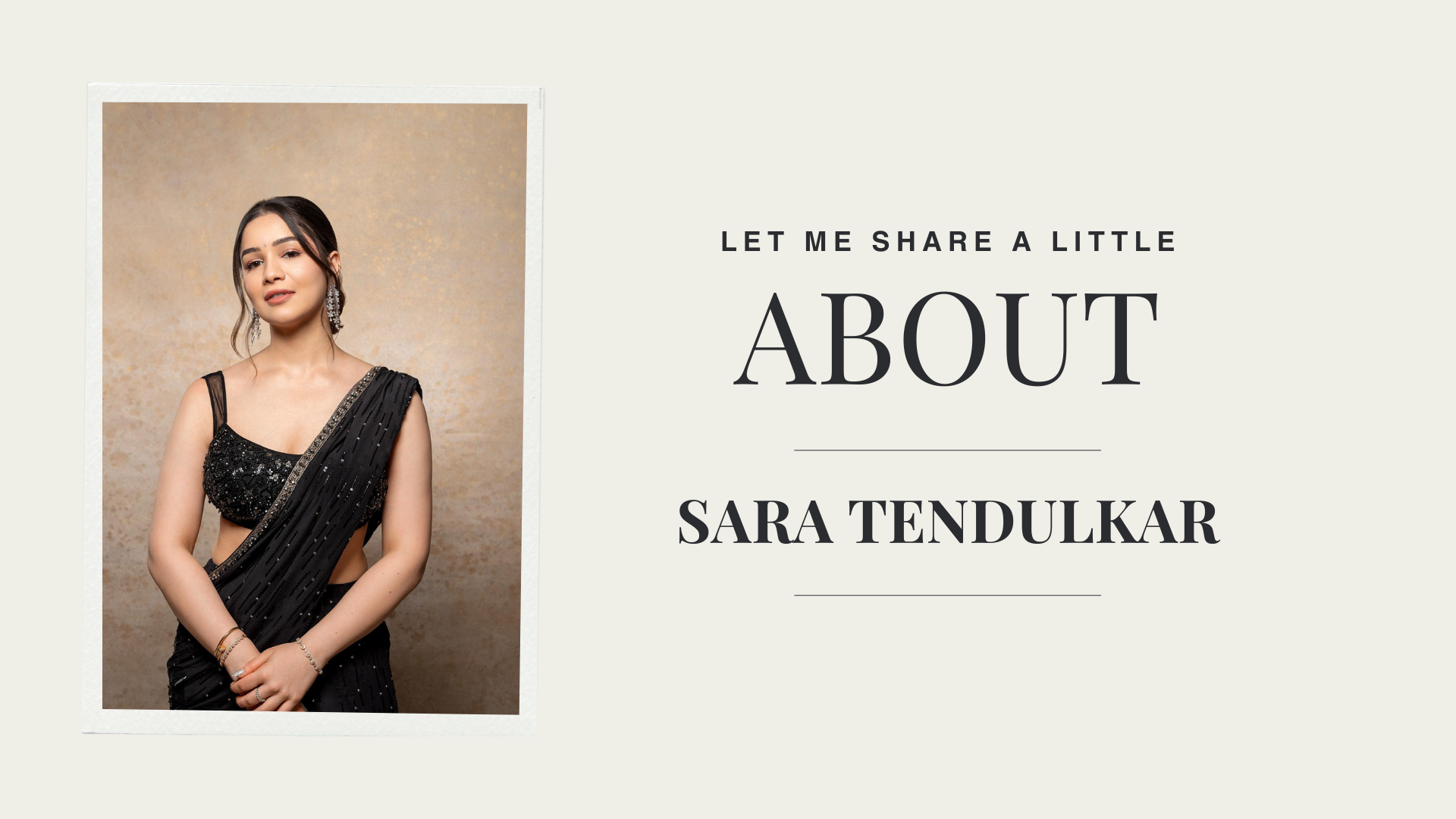 Sara Tendulkar biography in Hindi