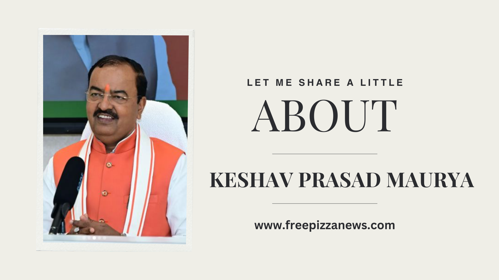 Keshav Prasad Maurya's biography in Hindi