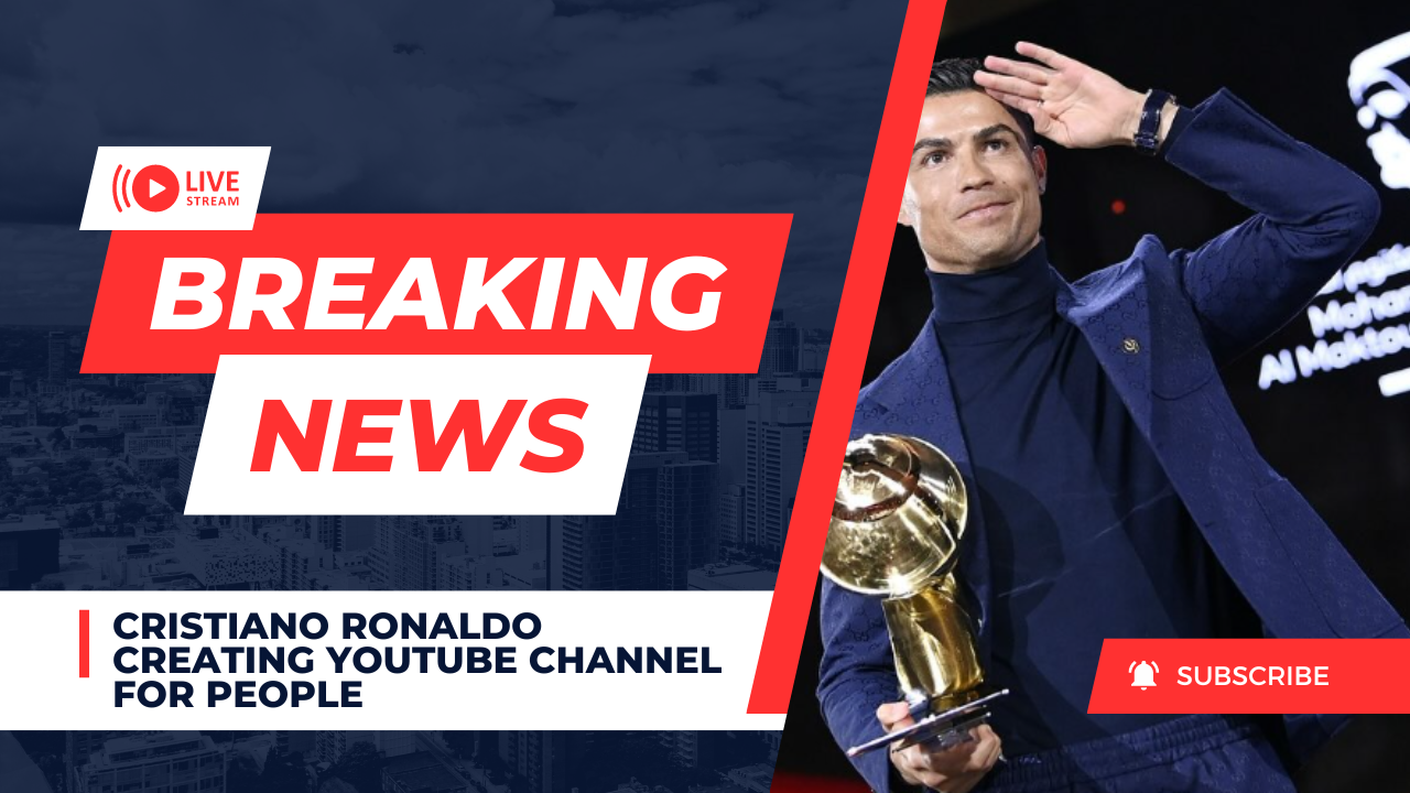 Cristiano Ronaldo Creating YouTube channel For people